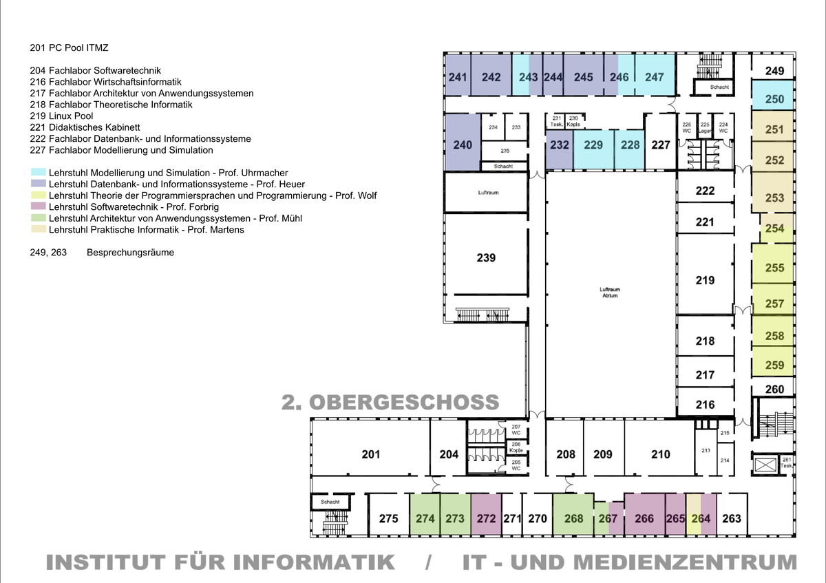 Raum 216 im Konrad-Zuse-Haus